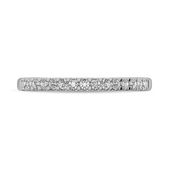 14K White Gold Diamond 1/5 Ct.Tw. 9 Stone Anniversary Band