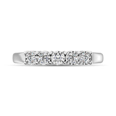 Diamond Illusion Band 1/6 ct tw Round-cut in 10K White Gold