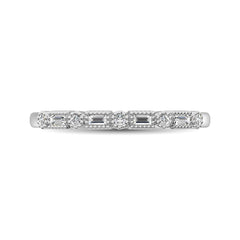 Diamond Wedding Band 1/10 ct tw in 10K White Gold