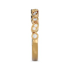 Diamond 1/6 ct tw Stack Band in 14K Yellow Gold