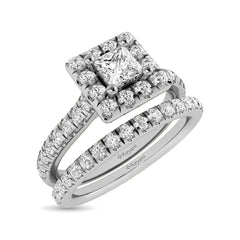 14KT White Gold 1Ct.Tw. Diamond keyani Bridal Ring
