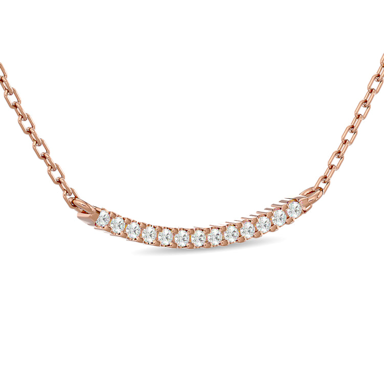 Diamond 1/6 ct tw Fashion Necklace  in 10K Rose Gold