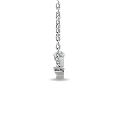 Diamond Round Cut Fashion Necklace 1/6 ct tw in 10K White Gold