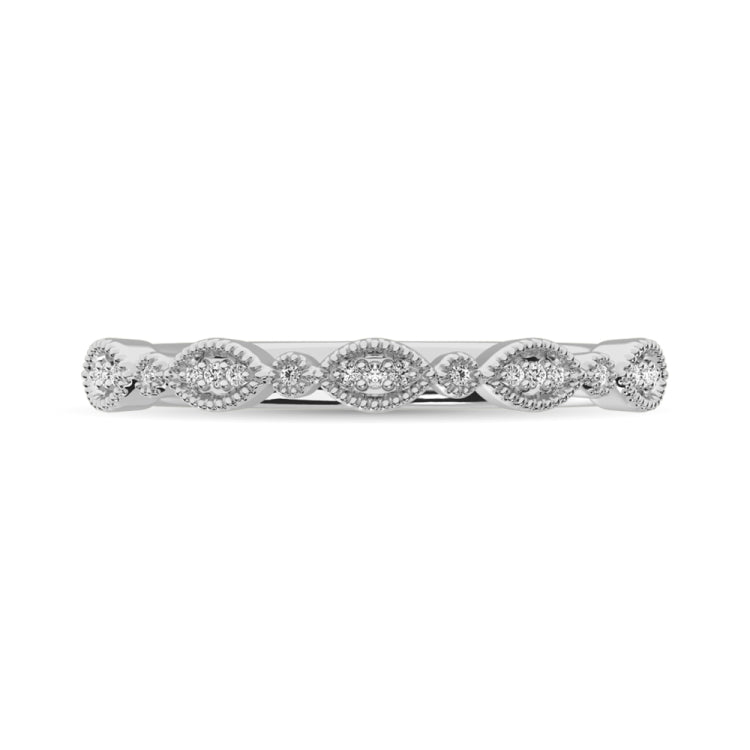 Diamond 1/50 ct tw Stackable Band in Sterling Silver