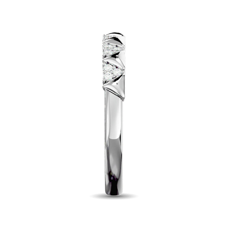 Diamond Stackable Band 1/10 ct tw in 10K White Gold