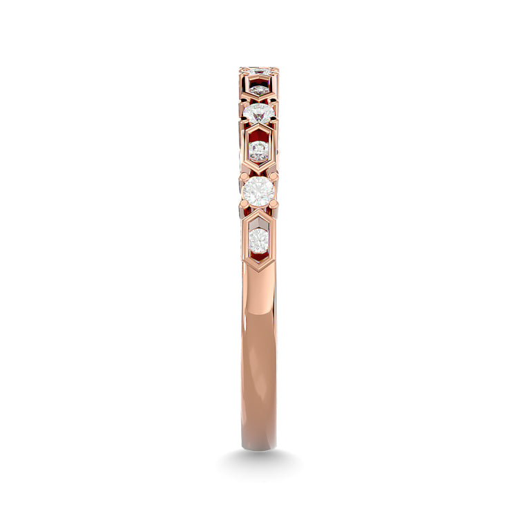 Diamond Stackable Band 1/6 ct tw in 10K Rose Gold