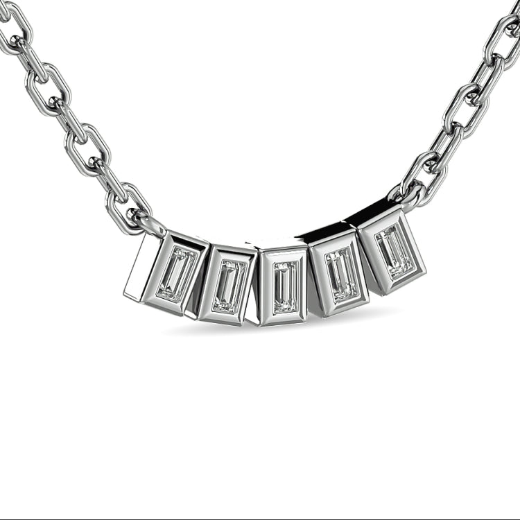 Diamond 1/6 Ct.Tw. Fashion Necklace in 14K White Gold