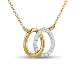 10KT WHITE GOLD 1/6CT TW DIAMOND NECKPIECE