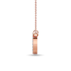 Diamond 1/20 ct tw Fashion Pendant in 10K Rose Gold