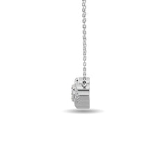 Diamond 1/6 ct tw Round Cut Fashion Pendant in 10K White Gold
