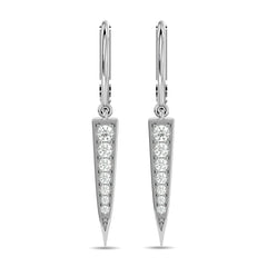 Diamond Fashion Earrings 1/6 ct tw in 10K White Gold