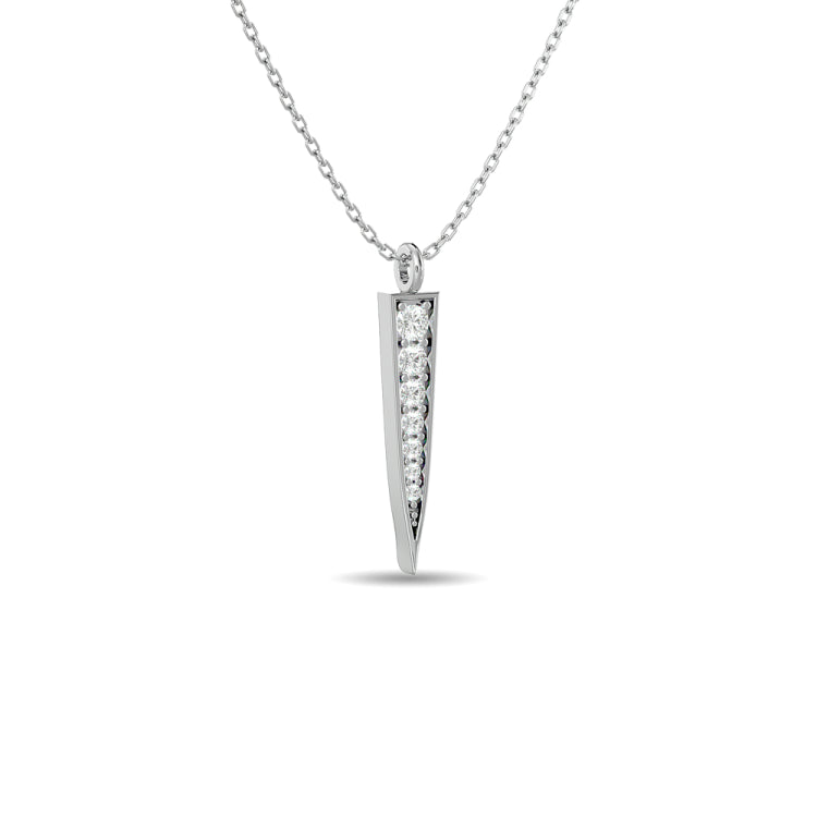 Diamond Fashion Pendant 1/6 ct tw in 10K White Gold