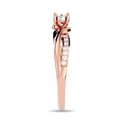Diamond 1/6 ct tw Promise Ring in 10K Rose Gold