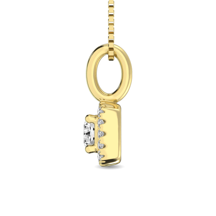 Diamond 1/5 ct tw Round Cut Fashion Ring in 10K Yellow Gold