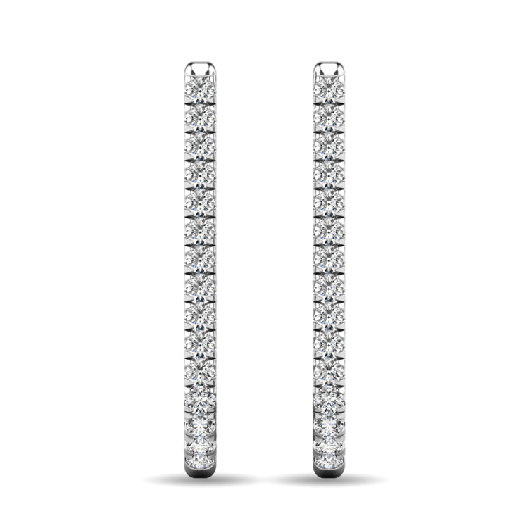 Diamond 1/6 ct tw J Earrings in 10K White Gold