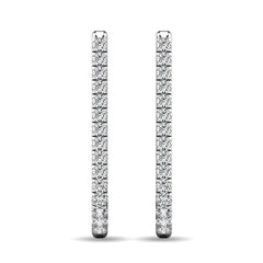 Diamond 1/6 ct tw J Earrings in 10K White Gold