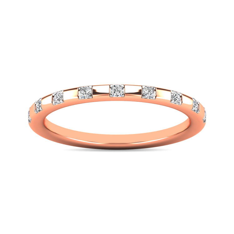 Diamond 1/10 ct tw Stackable Ring in 10K Rose Gold