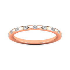Diamond 1/10 ct tw Stackable Ring in 10K Rose Gold