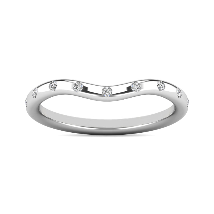 Diamond 1/10 ct tw Stackable Ring in 10K White Gold