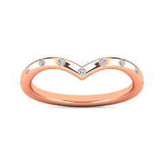 Diamond 1/10 ct tw Stackable Ring in 10K Rose Gold