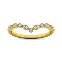Diamond 1/10 ct tw Anniversary Band in 10K Yellow Gold