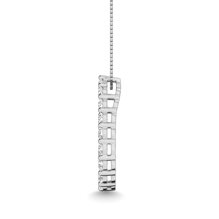 Diamond 2 ct tw Pear Shape Pendant in 14K White Gold