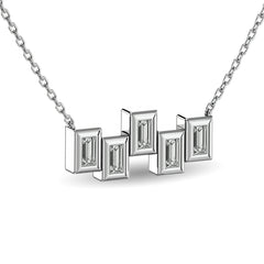 Diamond 1/6 Ct.Tw. Fashion Necklace in 14K White Gold