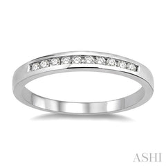 1/10 Ctw Round Cut Diamond Band in 10K White Gold