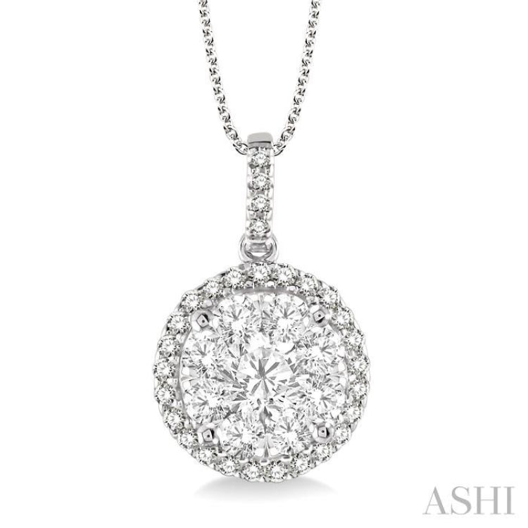 Halo Lovebright Essential Diamond Pendant