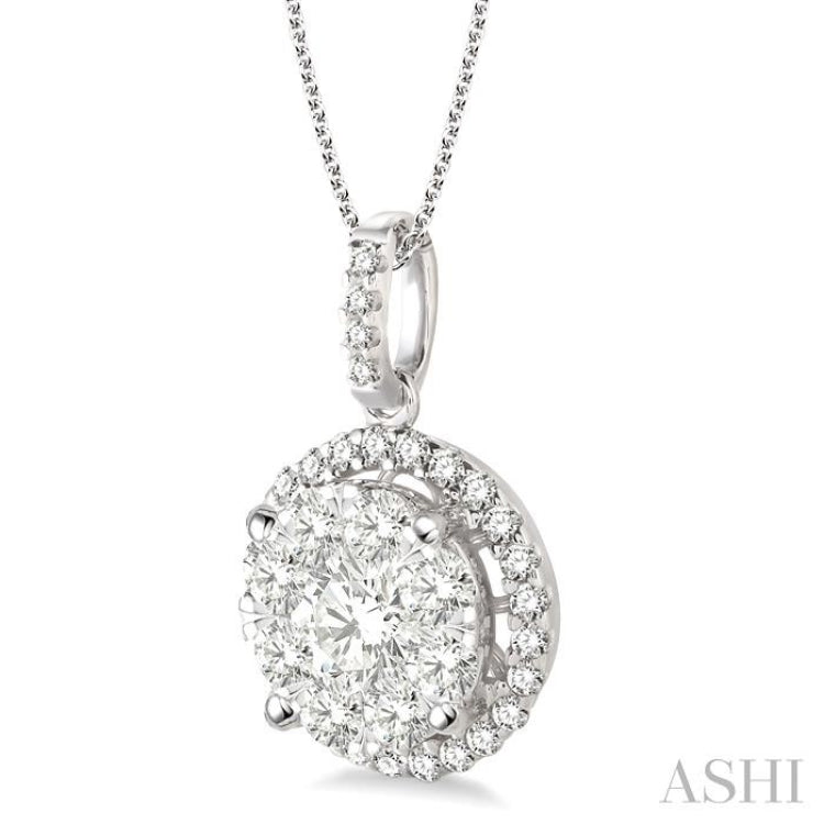 Halo Lovebright Essential Diamond Pendant