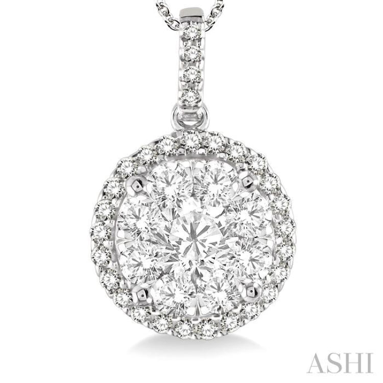 Halo Lovebright Essential Diamond Pendant