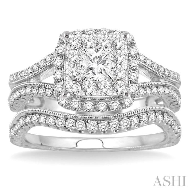 Halo Lovebright Diamond Wedding Set