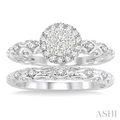 Halo Lovebright Diamond Wedding Set