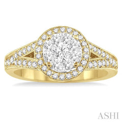 Halo Lovebright Diamond Engagement Ring