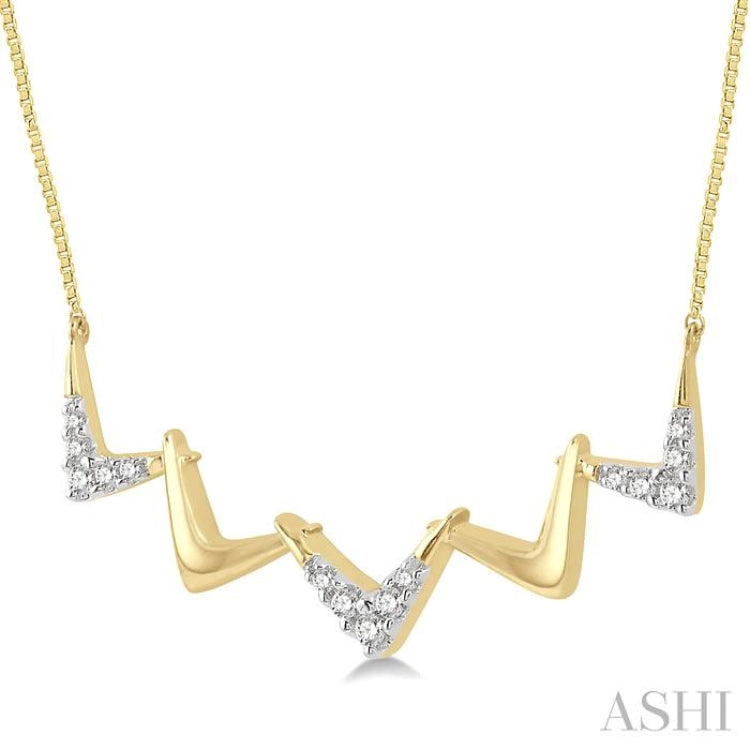 Zig-Zag Diamond Necklace