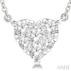 Heart Shape Lovebright Essential Diamond Necklace