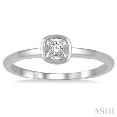 Stackable Round Shape Diamond Promise Ring