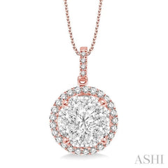 Halo Lovebright Essential Diamond Pendant