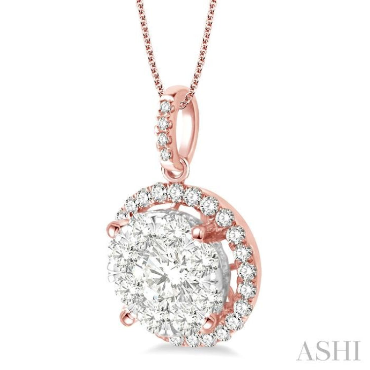 Halo Lovebright Essential Diamond Pendant