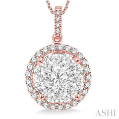 Halo Lovebright Essential Diamond Pendant