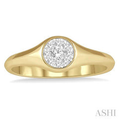 Lovebright Essential Diamond Signet Ring