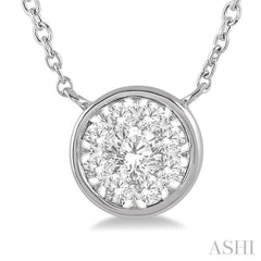 Round Shape Lovebright Essential Diamond Necklace