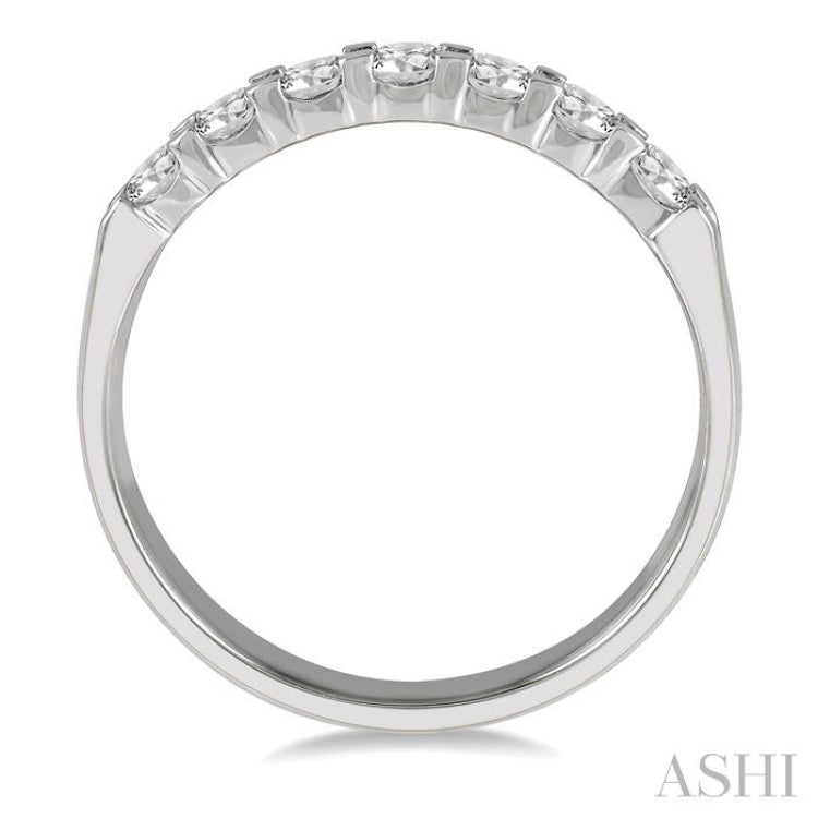 7 Stone Diamond Wedding Band