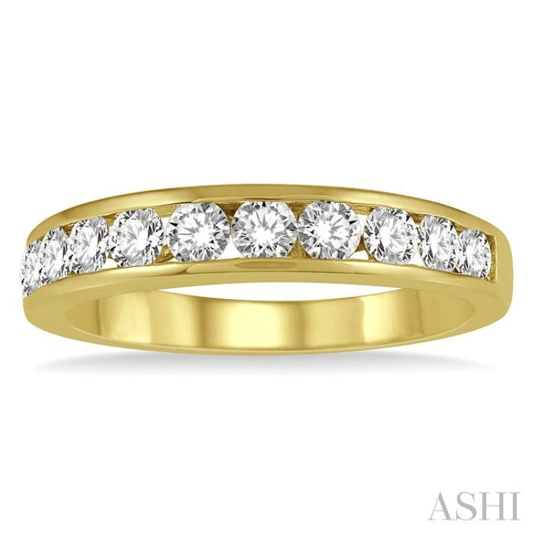 11 Stone Channel Set Diamond Wedding Band