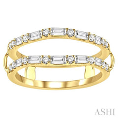 Baguette Diamond Insert Ring