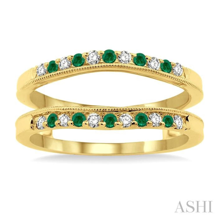 Gemstone & Diamond Insert Ring