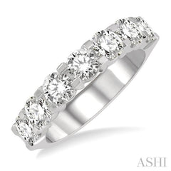 7 Stone Diamond Wedding Band