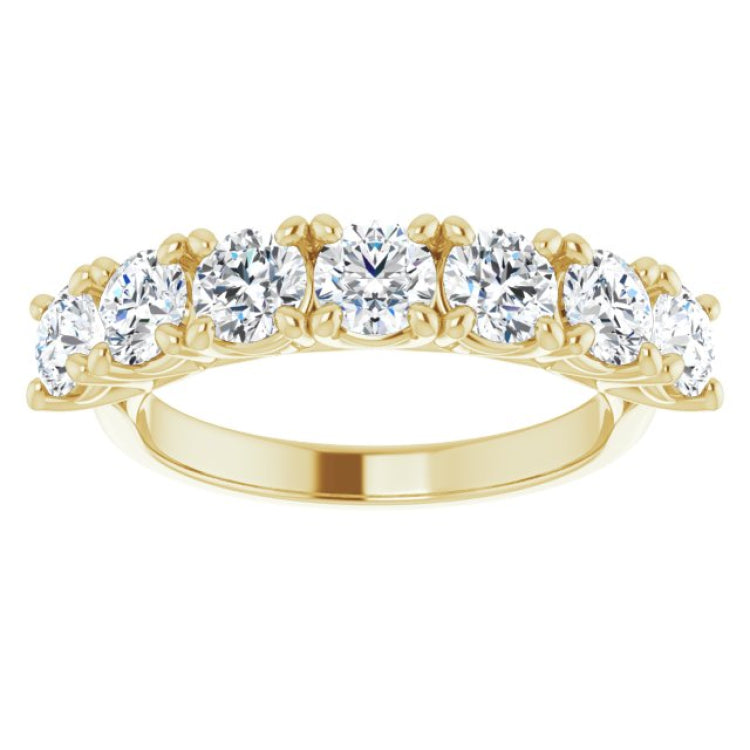 14K Yellow 1 5/8 CTW Natural Diamond Anniversary Band