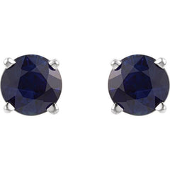 Round 4-Prong Lightweight Stud Earrings