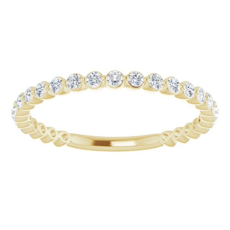 14K Yellow 1/3 CTW Natural Diamond Anniversary Band